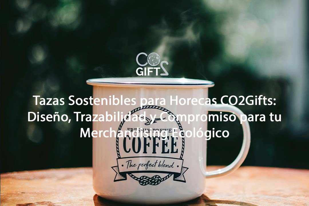 Tazas Sostenibles para Horecas CO2Gifts: Diseño, Trazabilidad y Compromiso para tu Merchandising Ecológico