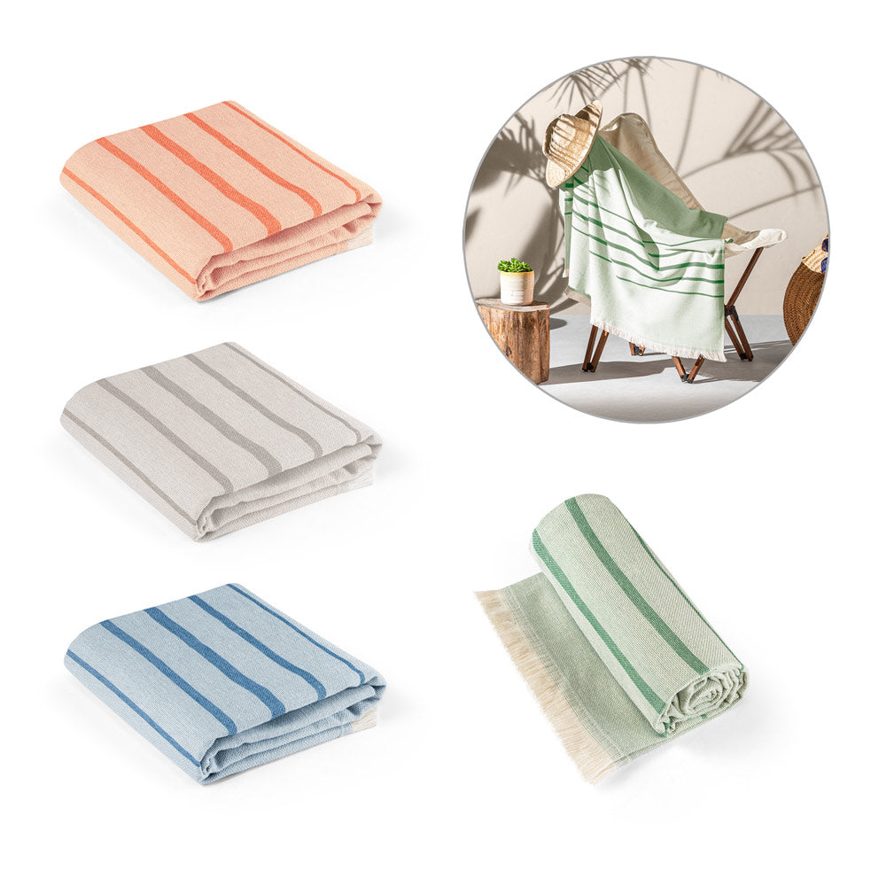 Toalla Multifuncional Sostenible de Algodón y Algodón Reciclado con Certificado OEKO-TEX® Personalizable Made in Portugal Caplan - 260 g/m²