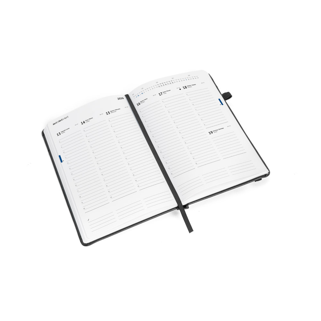 Agenda B5 Ecológica en PU al Agua con papel FSC™ para Merchandising Responsable Waters B5 | Semana Vista