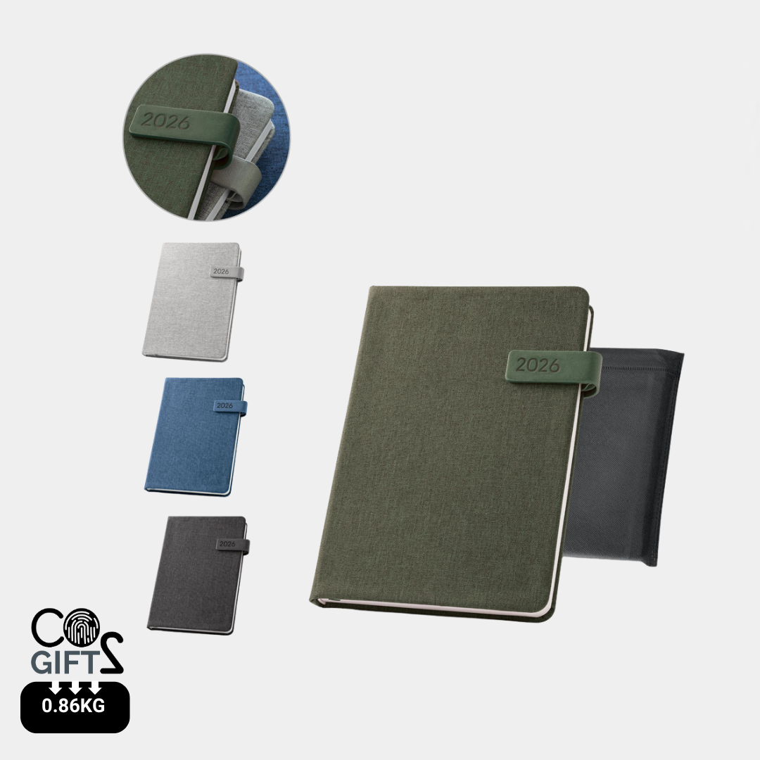 Agenda Ecológica 2026 con Portada rPET en Amplia Gama de Colores para Personalizar A5 Andresen - Página Dia