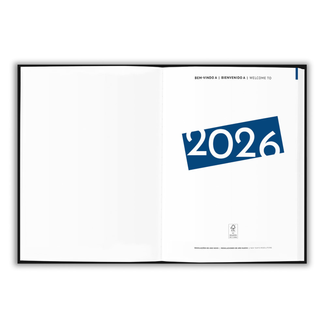 Agenda B5 Fabricada con Cuero Reciclado y Papel FSC Especial Regalos Corportarivos Sostenibles Simmel | Semana Vista