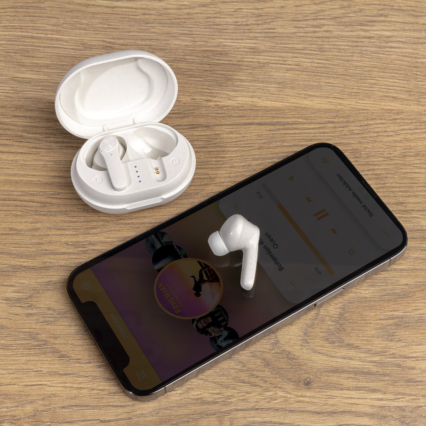 Auriculares Inalámbricos TWS de Plástico Reciclado para Personalizar con Certificación RCS