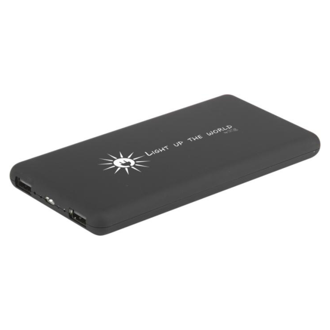 Batería Externa Sostenible de Carga Solar para Personalización Con Logo Retroiluminado