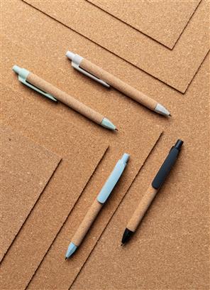 Bolígrafo de Corcho y Paja de Trigo con Tinta Dokumental® y CO2 Verificado para Personalizar