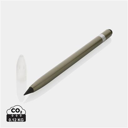 Bolígrafo Infinito Sostenible de Aluminio en Amplia Gama de Colores para Personalizar con Goma y Puntero Especial Formación