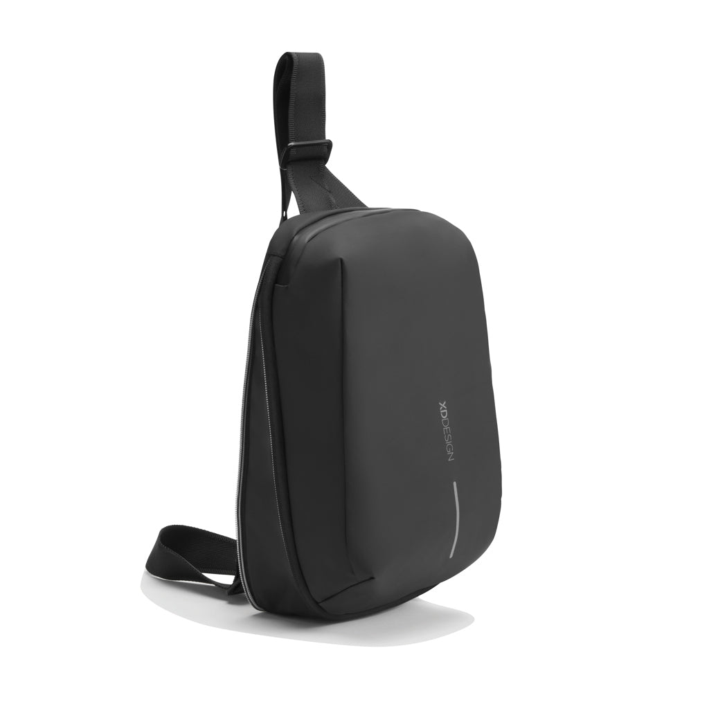 Bolso Bandolera Expandible y Sostenible de RPET Con Trazador AWARE™ con Bolsillo Tablet 8" Resistente al Agua Personalizable Sling