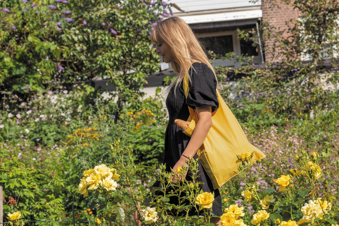 Bolsa Tote Ecológica de Algodón Reciclado de 145 g/m² para Personalizar con Trazador Aware ™ Especial Eventos y Ferias
