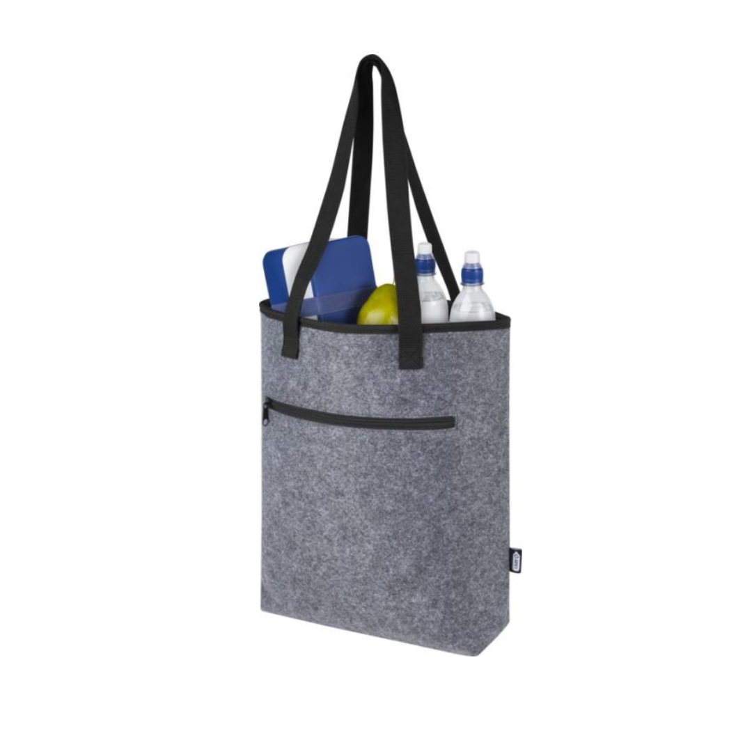 Bolso Tote Isotérmica Sostenible de Fieltro Reciclado con Certificado GRS para Personalizar Especial Comercio Felta - 12L