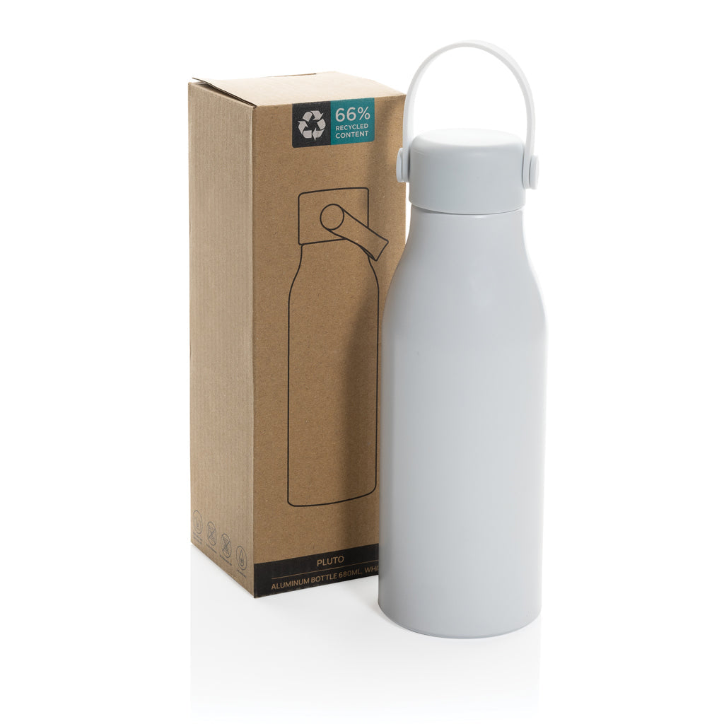Botella Reutilizable Sostenible de Aluminio Reciclado con Certificado RCS en Amplia Gama de Colores para Personalizar Pluto - 680ml
