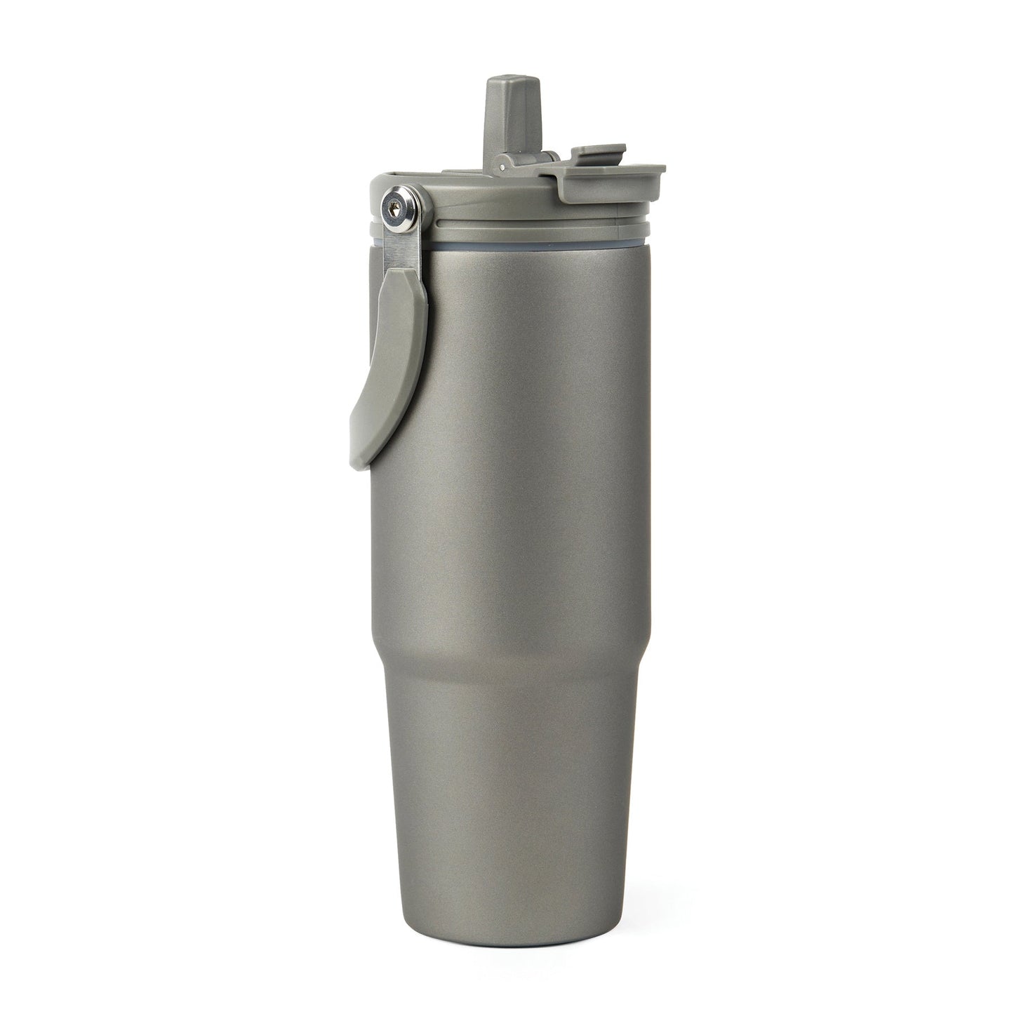 Botella Térmica Sostenible de Acero Inoxidable Reciclado de Doble Pared con Certificado RCS para Personalizar con Asa de Transporte Eos Trek SS - 880ml