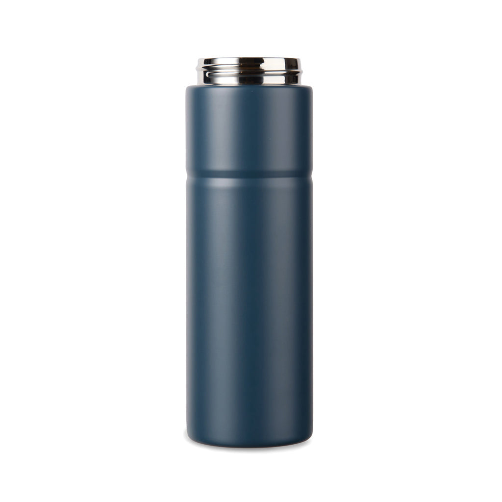 Botella Térmica Sostenible de Doble Pared de Acero Inox. Reciclado para Personalizar con Tapa de Doble Abertura Certificada RCS y Huella de CO2 Vinga Baltimore - 600ml