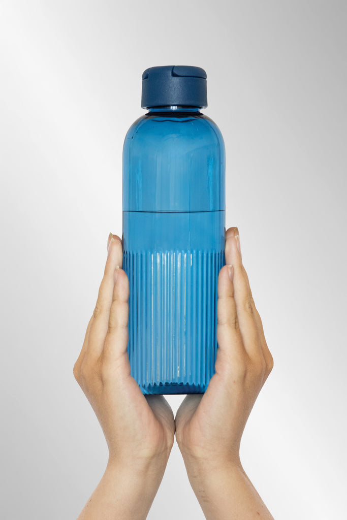 Botella de Agua Sostenible de PET Reciclado con Certificado RCS para Personalizar Ripple - 750ml