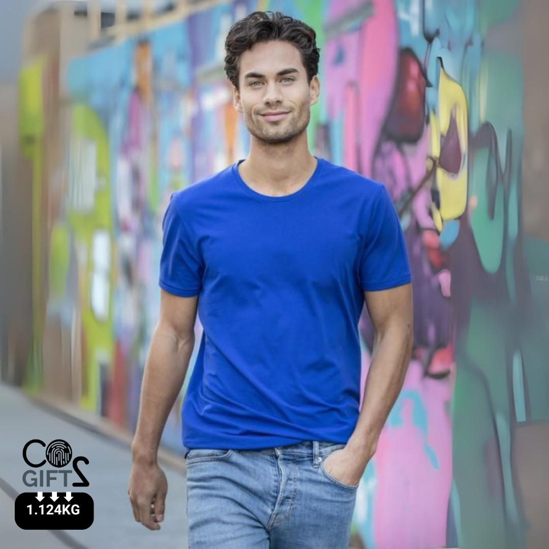 Camiseta Ecológica 95% Algodón Orgánico 200 gr/m2 con Certificado GOTS y OEKO-TEX® Personalizable Cuello Redondo para Hombre "Balfour"