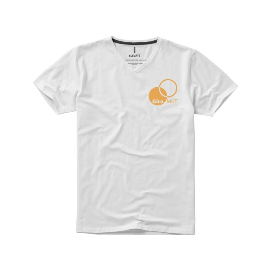 Camiseta Ecológica 95% Algodón Orgánico 200 gr/m2 con Certificado OEKO-TEX® Personalizable con Cuello Pico para Hombre "Kawartha"