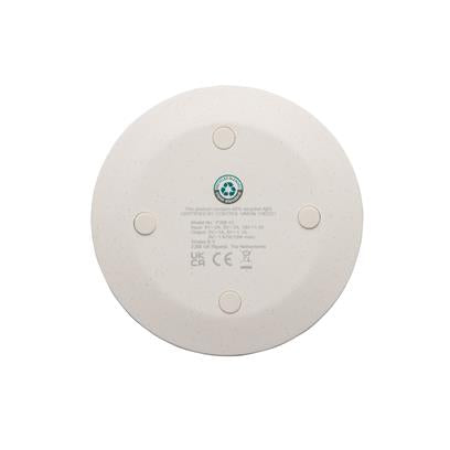 Cargador Inalámbrico Ecológico de Plástico Reciclado con Certificado RCS de Carga Rápida 15 W para Personalizar