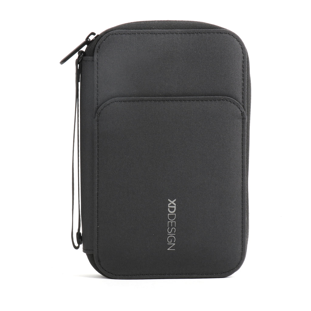 Cartera Ecológica RFID de Materiales Reciclados Personalizable para Tarjetas y Pasaporte con Soporte para Móvil y Cierre Magnético XD