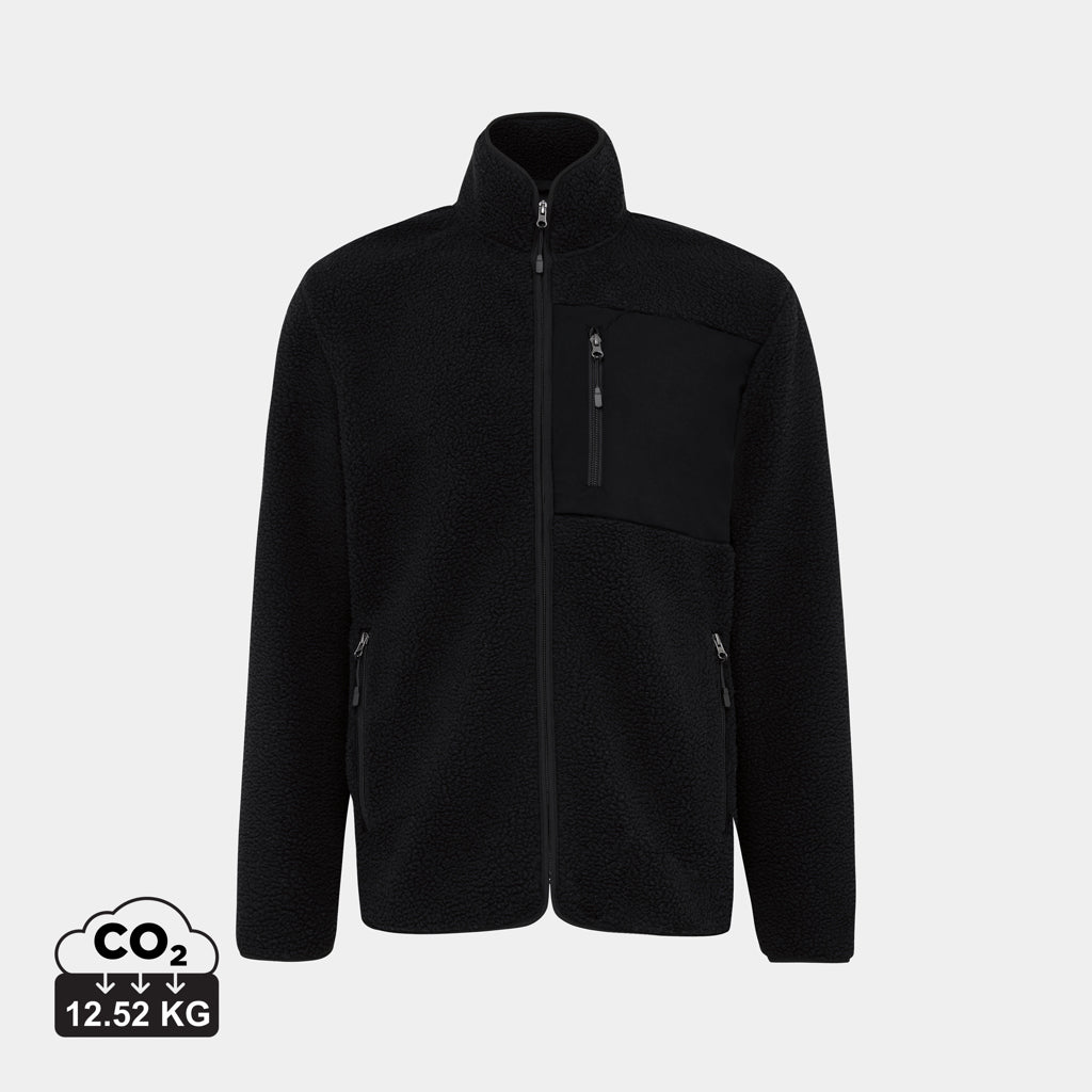 Chaqueta Unisex de Forro Polar Ecológico de Poliéster Reciclado con Trazador AWARE™, Tecnología Blockchain, Certificado OEKO-TEX® y Contribución a ONG para Personalizar Iqoniq Diran- 320 g/m²