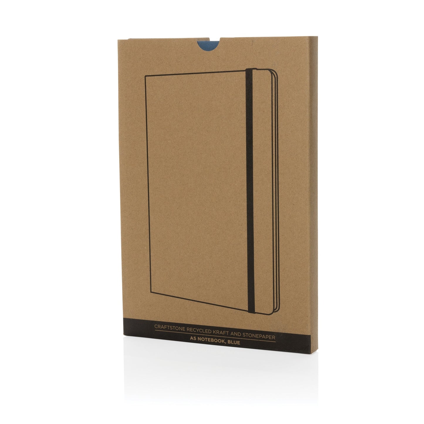 Cuaderno Ecológico con Cubierta de Papel Kraft FSC® y Páginas de Papel de Piedra para Personalizar en Amplia Gama de Colores Craftstone - A5