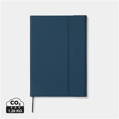 Cuaderno Ecológico de PU Reciclado y Papel Reciclado con Certificado GRS para Personalizar Con Cierre Magnético y Portalápices Baltimore -A5