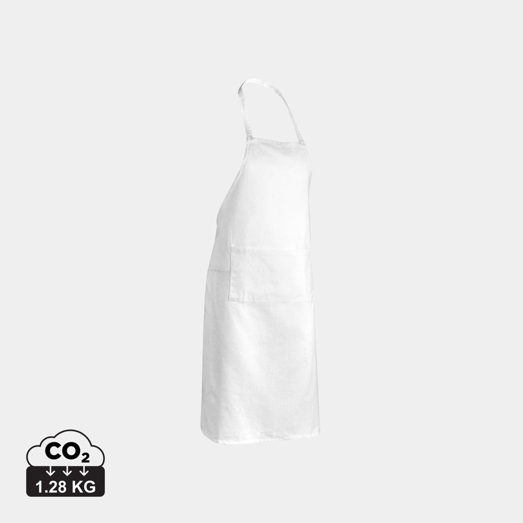 Delantal Ecológico de Algodón Reciclado 180 gr/m² En Amplia Gama de Colores para Personalizar con Trazador Físico Disruptivo AWARE™ y Colaboración a ONG Especial Hostelería