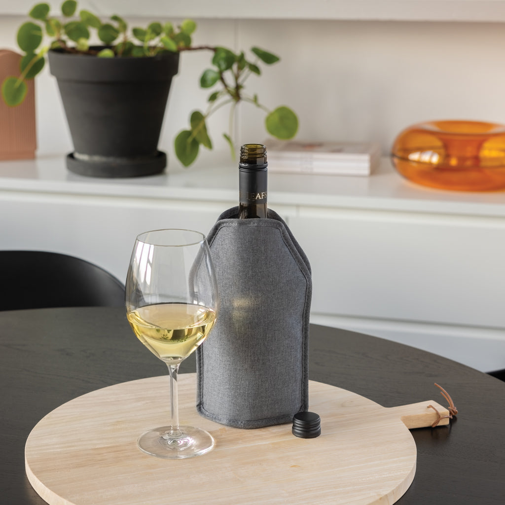 Funda Enfriador de Vino Sostenible de Poliéster Reciclado con Trazador AWARE™ para Personalizar Especial Hostelería