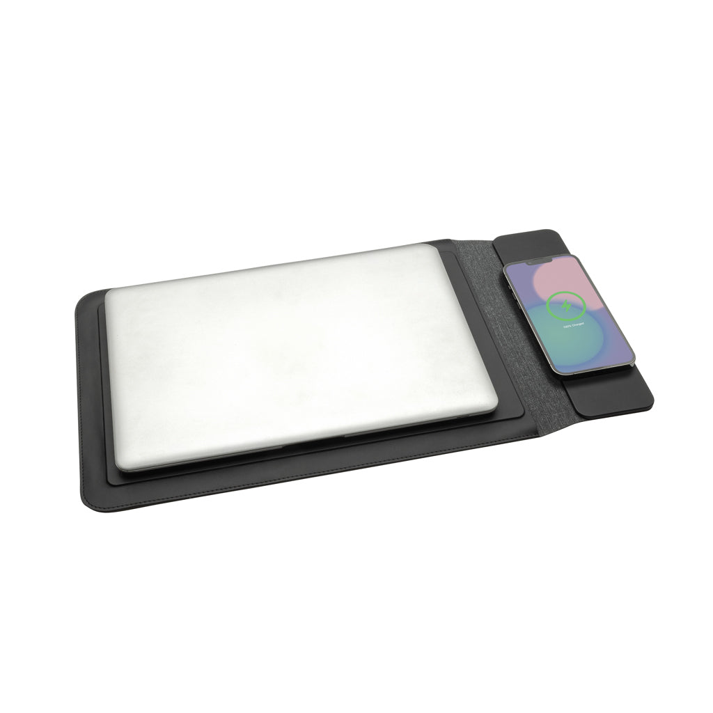 Funda para Portátil de 14" - 15,6 " Sostenible de Poliéster Reciclado Certificado RCS Carga Magnética 15W para Personalizar Especial Regalo Corporativo Swiss Peak
