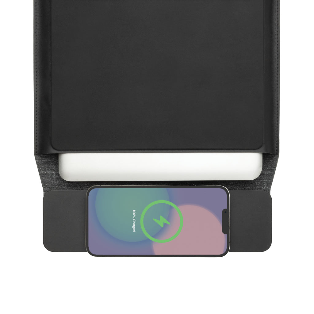 Funda para Portátil de 14" - 15,6 " Sostenible de Poliéster Reciclado Certificado RCS Carga Magnética 15W para Personalizar Especial Regalo Corporativo Swiss Peak