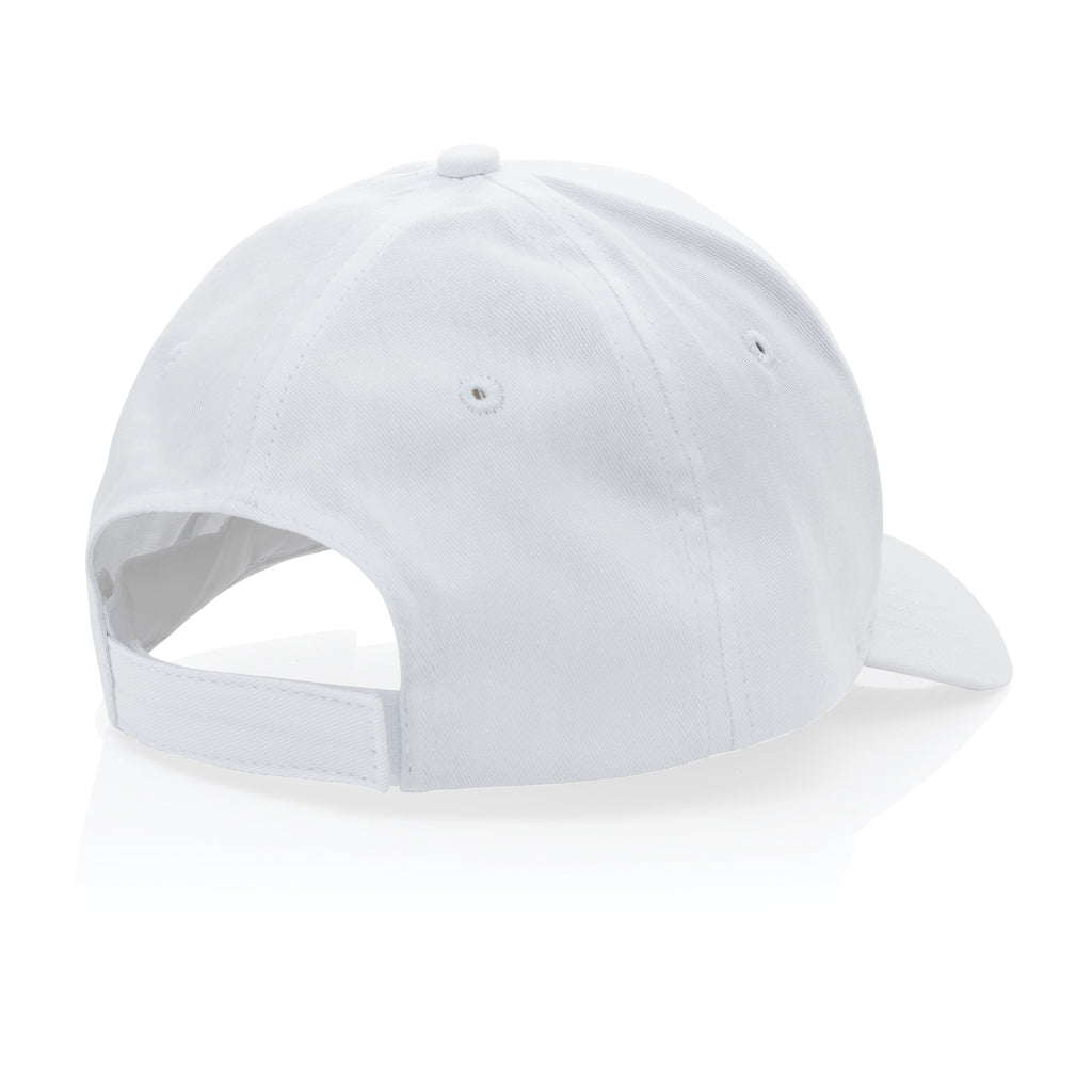 Gorra Ecológica Impact de Algodón Reciclado 190 gr/ m2 para Personalizar Ajustador Velcro con Trazador AWARE™ 5 Paneles
