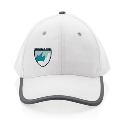 Gorra Ecológica Impact de Algodón Reciclado 280 gr/ m2 para Personalizar con Trazador AWARE™ 6 Paneles y Contribución a ONG