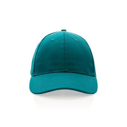 Gorra Ecológica Impact de Algodón Reciclado 280 gr/ m2 para Personalizar con Trazador AWARE™ 6 Paneles y Contribución a ONG