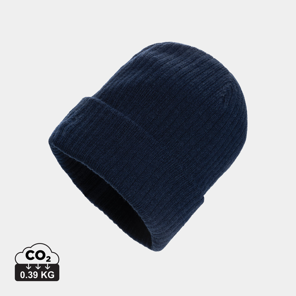 Gorro Ecológico con Puño de Materiales Reciclados Especial Publicidad Impact Polylana® con trazador AWARE ™ Pryor