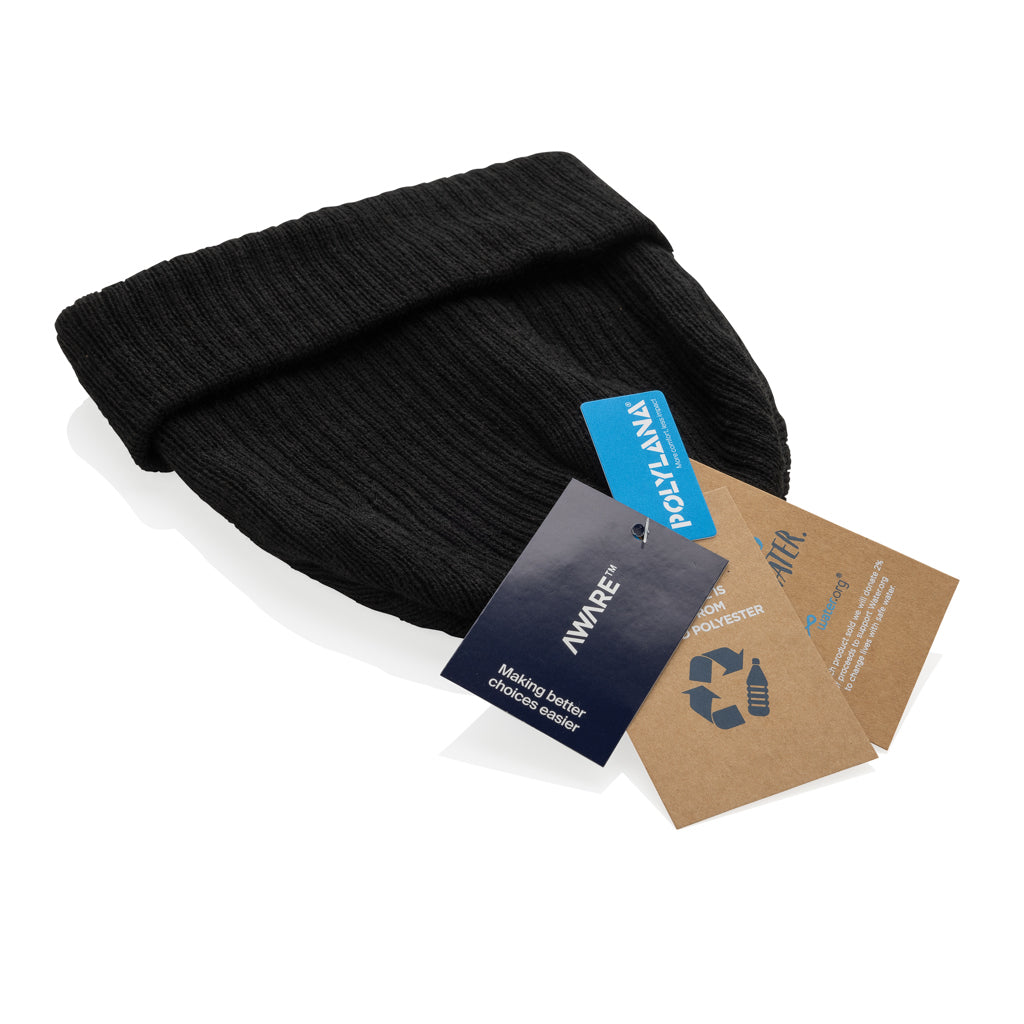 Gorro Ecológico con Puño de Materiales Reciclados Especial Publicidad Impact Polylana® con trazador AWARE ™ Pryor
