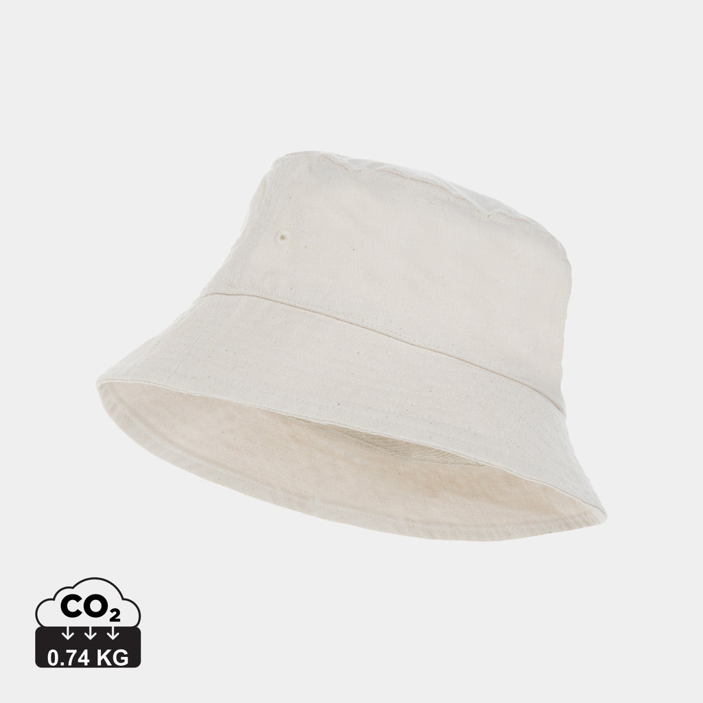 Gorro Tipo Bob Ecológico de Lona Reciclada 285 grs Sin Teñir Con Trazador AWARE™ y Contribución a ONG