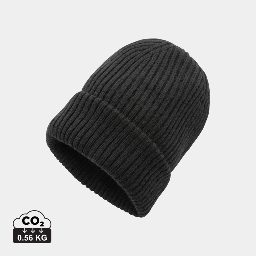 Gorro Ecológico Doble Punto de Materiales Reciclados Especial Publicidad Impact Polylana® con trazador AWARE ™