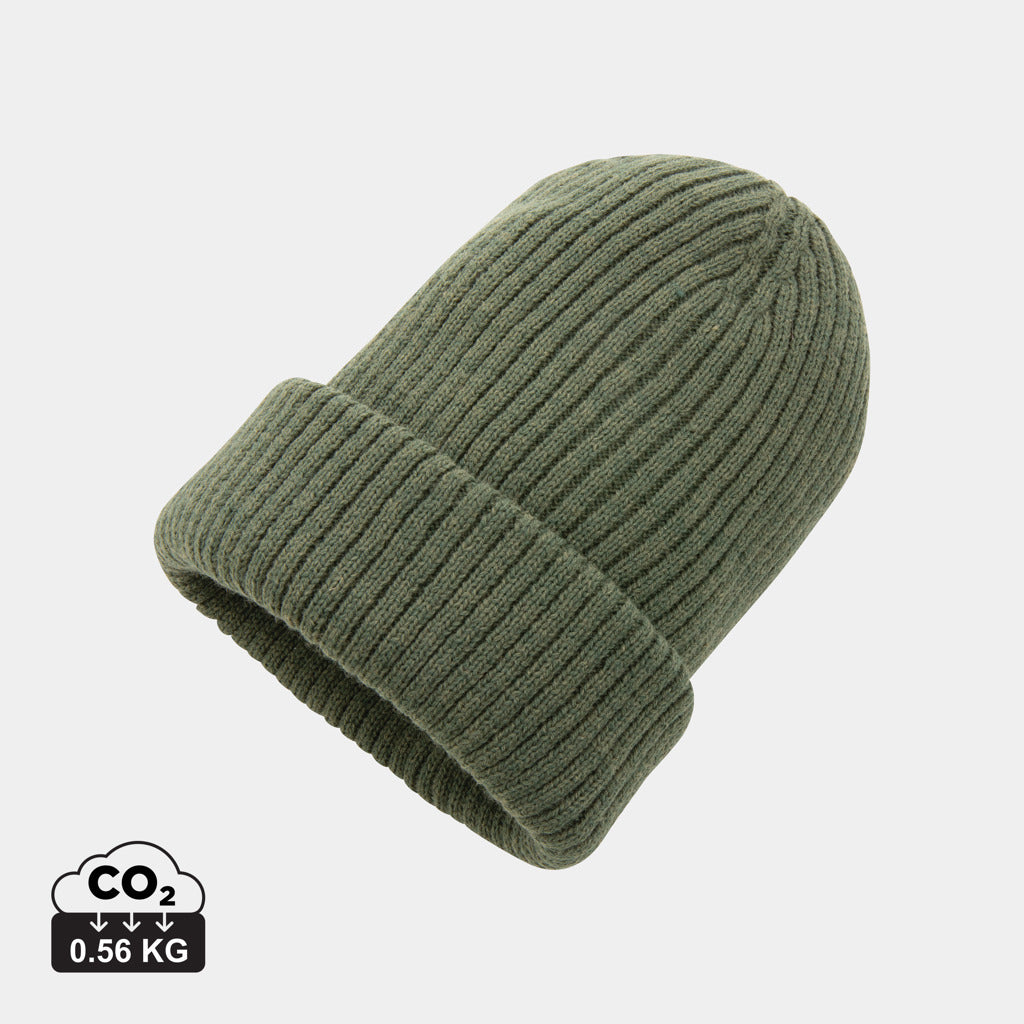 Gorro Ecológico Doble Punto de Materiales Reciclados Especial Publicidad Impact Polylana® con trazador AWARE ™