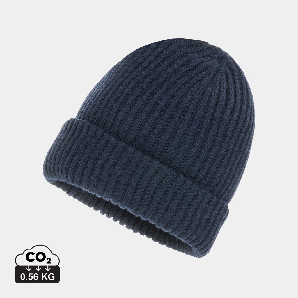 Gorro Ecológico Doble Punto de Materiales Reciclados Especial Publicidad Impact Polylana® con trazador AWARE ™