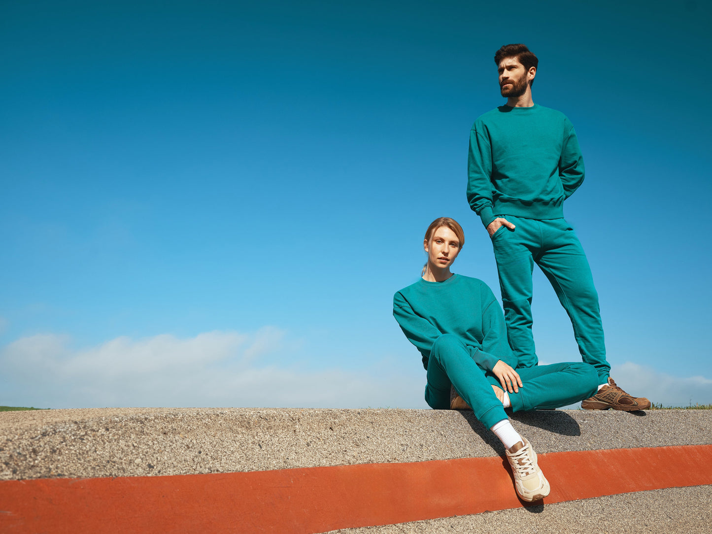 Sudadera Ecológica Unisex Relaxed Fit 50% Algodón Reciclado 50% Algodón Orgánico con Trazador AWARE™ para Personalizar- Iqoniq Kruger 340 G/M²