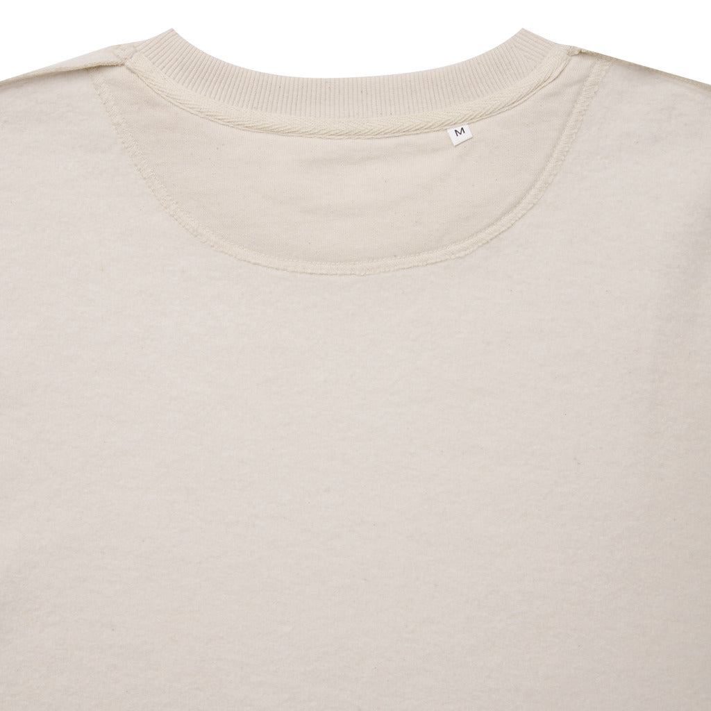 Sudadera Ecológica Unisex Relaxed Fit 50% Algodón Reciclado 50% Algodón Orgánico con Trazador AWARE™ para Personalizar- Iqoniq Kruger 340 G/M²