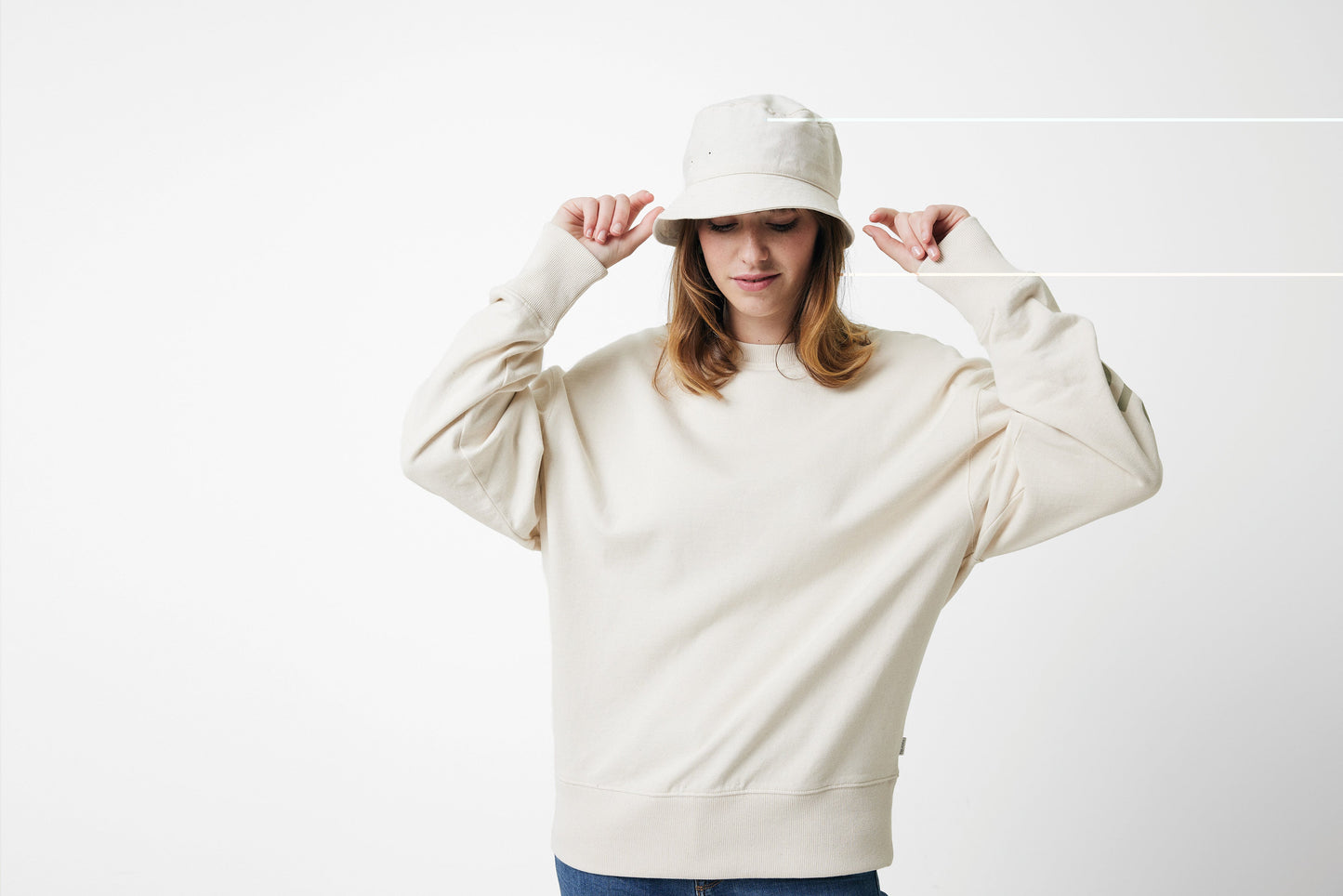 Sudadera Ecológica Unisex Relaxed Fit 50% Algodón Reciclado 50% Algodón Orgánico con Trazador AWARE™ para Personalizar- Iqoniq Kruger 340 G/M²