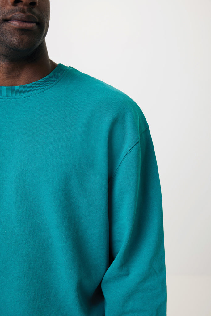 Sudadera Ecológica Unisex Relaxed Fit 50% Algodón Reciclado 50% Algodón Orgánico con Trazador AWARE™ para Personalizar- Iqoniq Kruger 340 G/M²