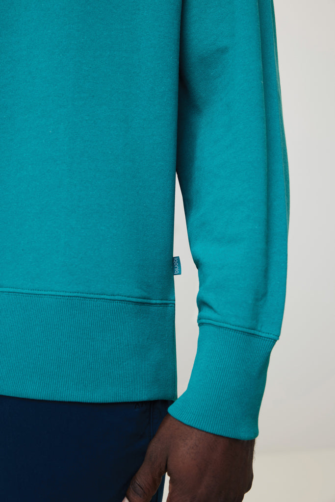 Sudadera Ecológica Unisex Relaxed Fit 50% Algodón Reciclado 50% Algodón Orgánico con Trazador AWARE™ para Personalizar- Iqoniq Kruger 340 G/M²