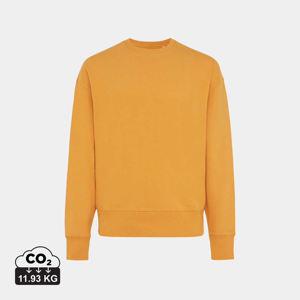Sudadera Ecológica Unisex Relaxed Fit 50% Algodón Reciclado 50% Algodón Orgánico con Trazador AWARE™ para Personalizar- Iqoniq Kruger 340 G/M²