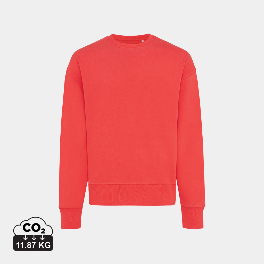 Sudadera Ecológica Unisex Relaxed Fit 50% Algodón Reciclado 50% Algodón Orgánico con Trazador AWARE™ para Personalizar- Iqoniq Kruger 340 G/M²