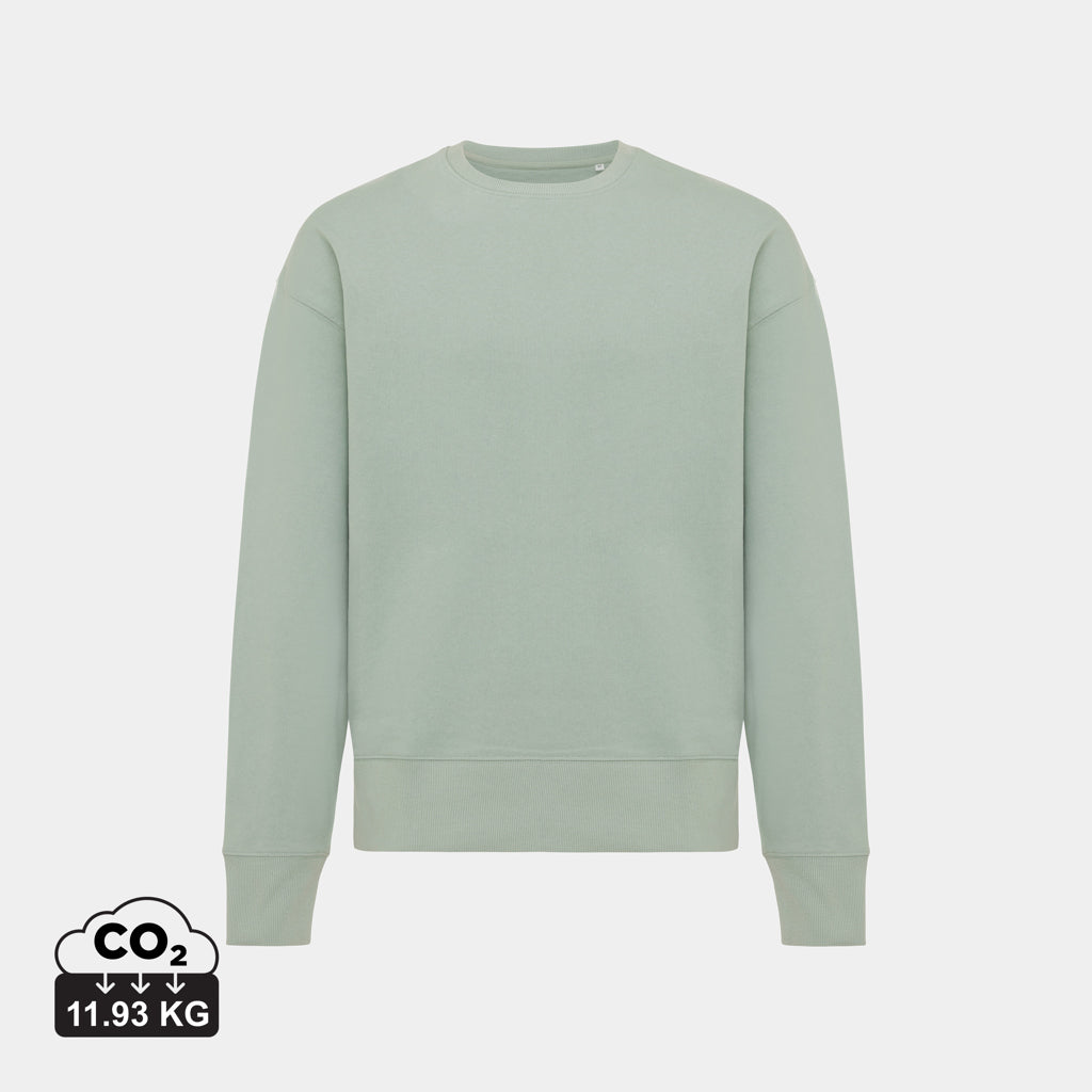 Sudadera Ecológica Unisex Relaxed Fit 50% Algodón Reciclado 50% Algodón Orgánico con Trazador AWARE™ para Personalizar- Iqoniq Kruger 340 G/M²