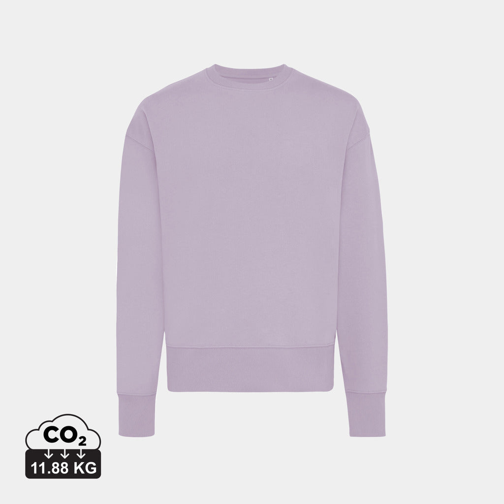 Sudadera Ecológica Unisex Relaxed Fit 50% Algodón Reciclado 50% Algodón Orgánico con Trazador AWARE™ para Personalizar- Iqoniq Kruger 340 G/M²