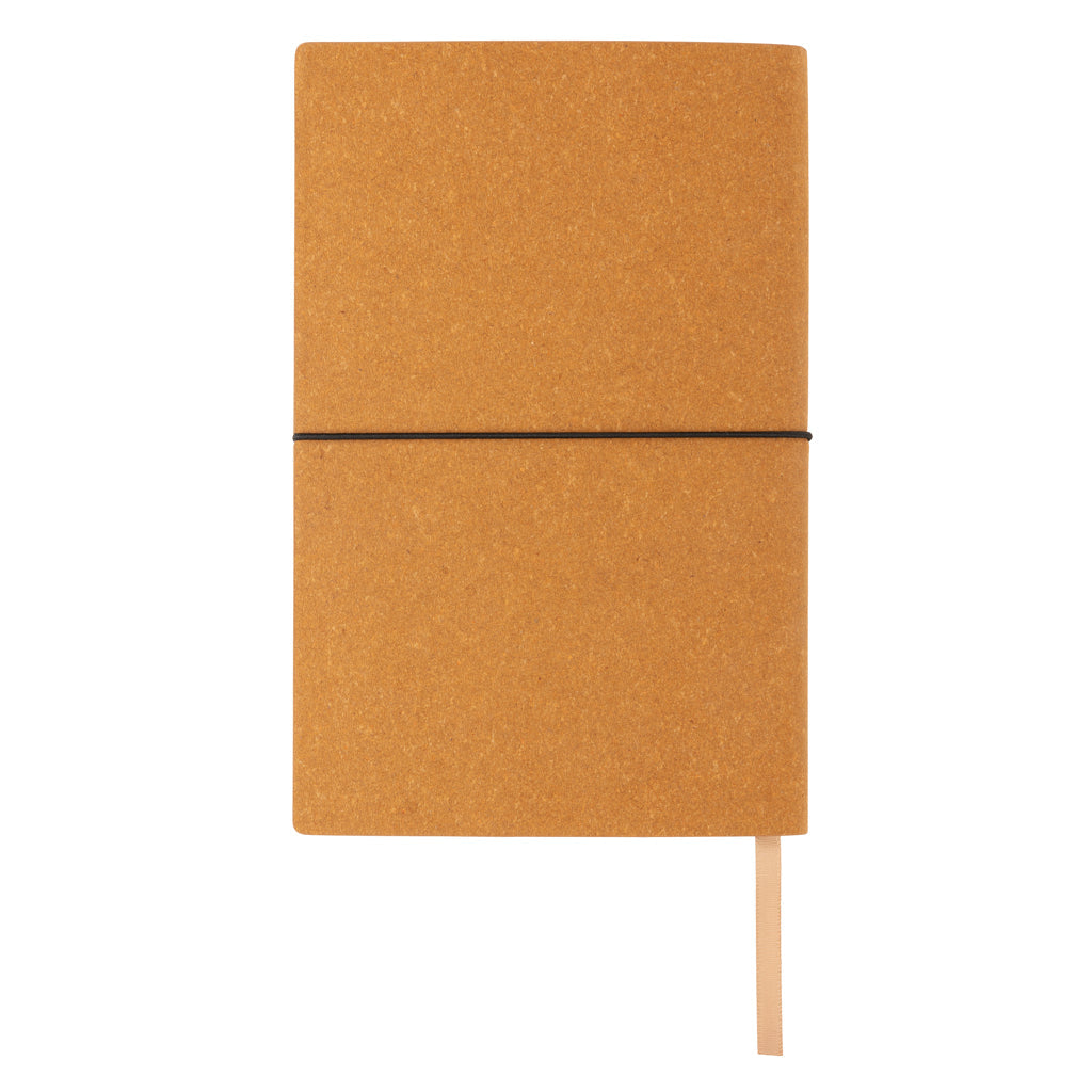 Libreta Ecológica con Tapas Cuero Reciclado para Personalizar y Papel Reciclado con Distintivo ECO A5