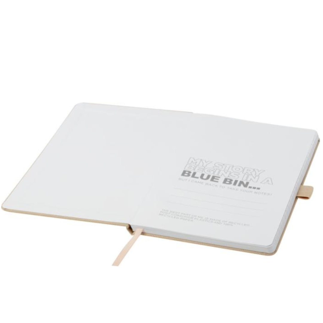 Libreta Sostenible de Papel Reciclado con Tapa Dura de PET Reciclado en Amplia Gama de Colores para Personalizar Honua - A5