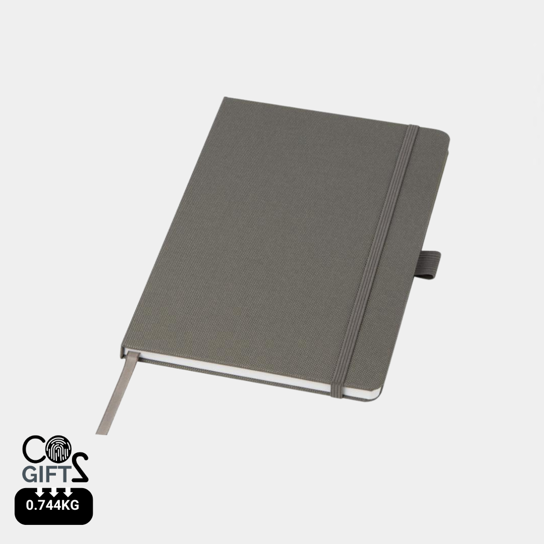 Libreta Sostenible de Papel Reciclado con Tapa Dura de PET Reciclado en Amplia Gama de Colores para Personalizar Honua - A5