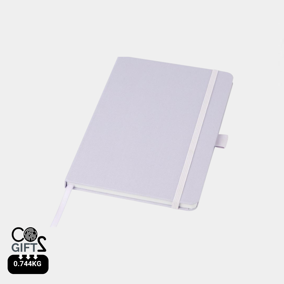 Libreta Sostenible de Papel Reciclado con Tapa Dura de PET Reciclado en Amplia Gama de Colores para Personalizar Honua - A5