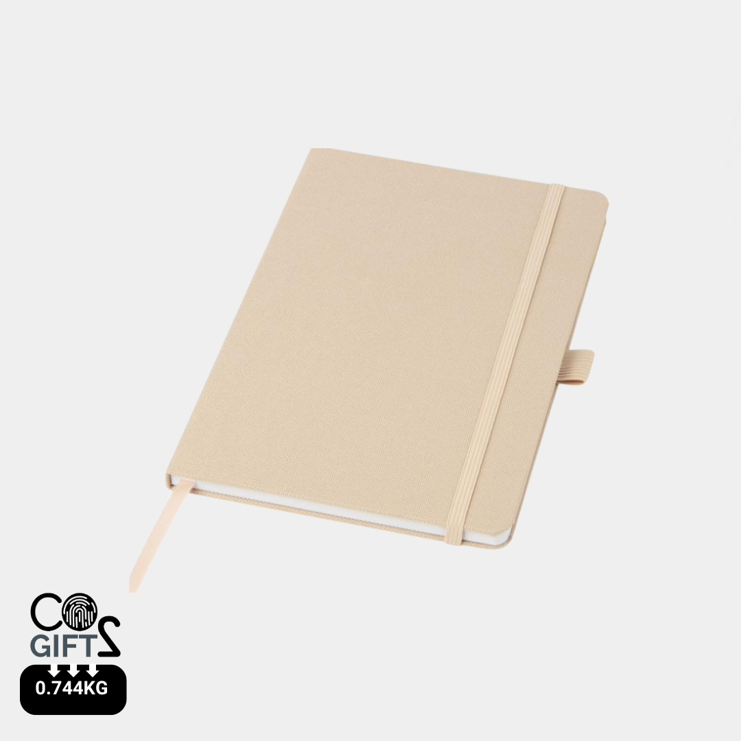 Libreta Sostenible de Papel Reciclado con Tapa Dura de PET Reciclado en Amplia Gama de Colores para Personalizar Honua - A5